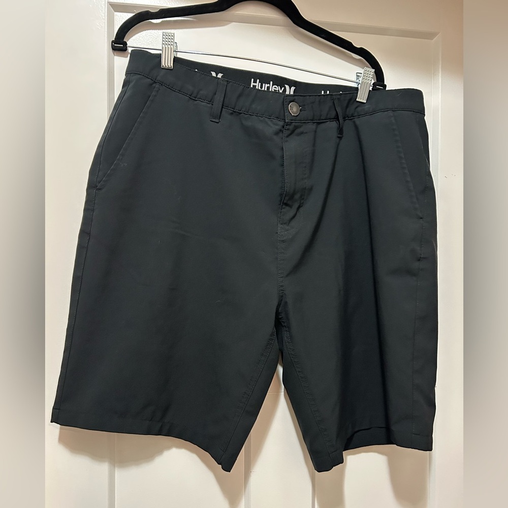 Hurley Men's Dark Gray Flat Front Shorts